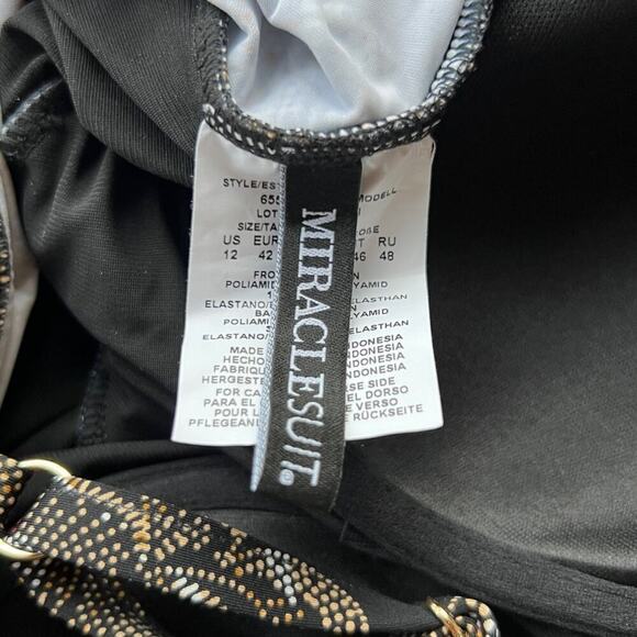 Miraclesuit Petal Pusher Gali One-Piece Swimsuit Size US/12 - Picture 6 of 10